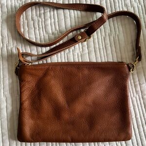 Brown Leather Crossbody Bag
